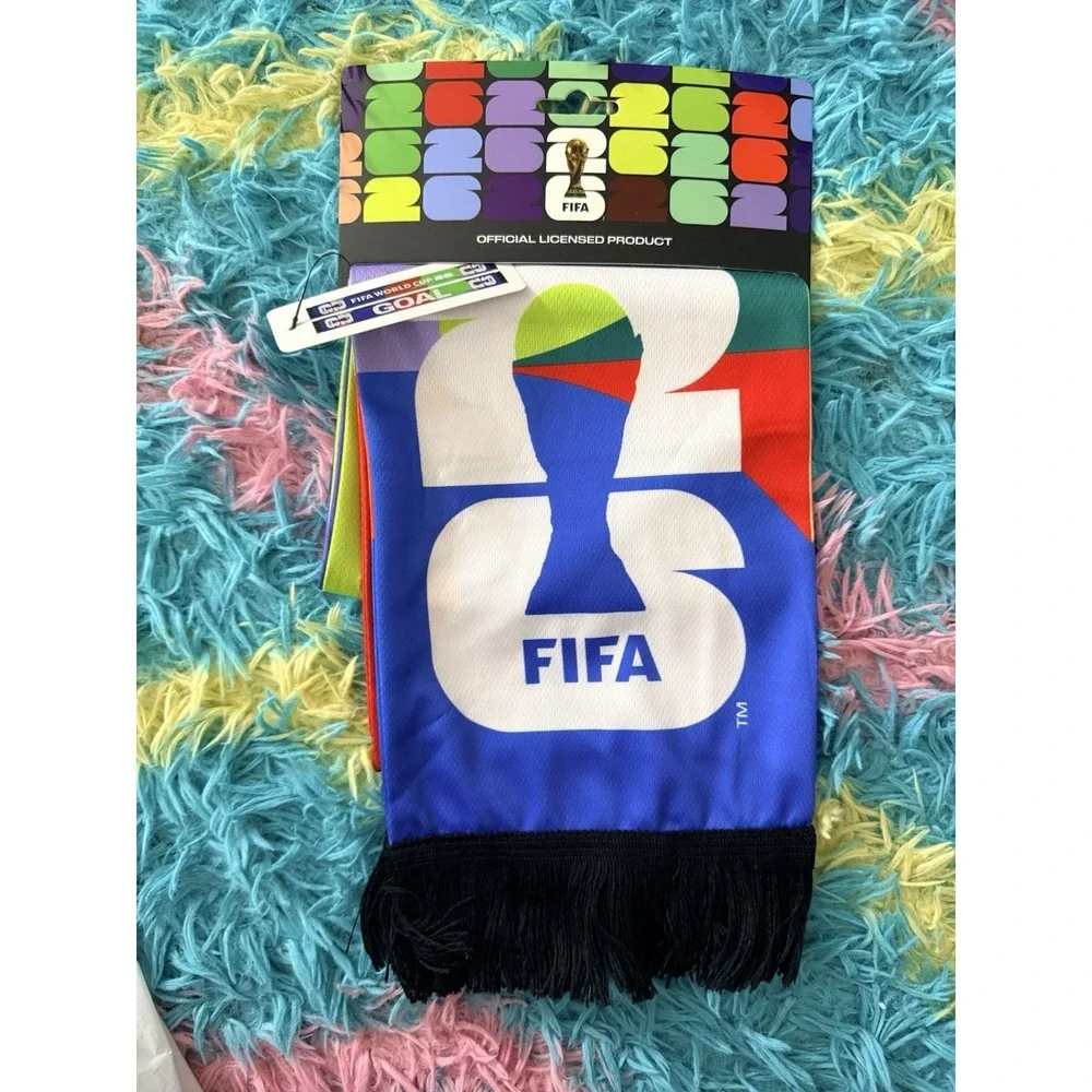 Official FIFA World Cup 2026 Fan Scarf Licensed Soccer Bufanda USA Mexico GOAL